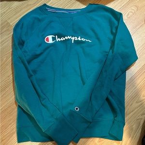 Teal Champion sweater